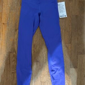 Lululemon Athletica Purple Leggings Sleek and Stretchy Wonder Train Tight 25”